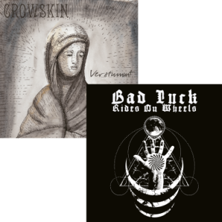 CROWSKIN/ BAD LUCK RIDES ON WHEELS split LP